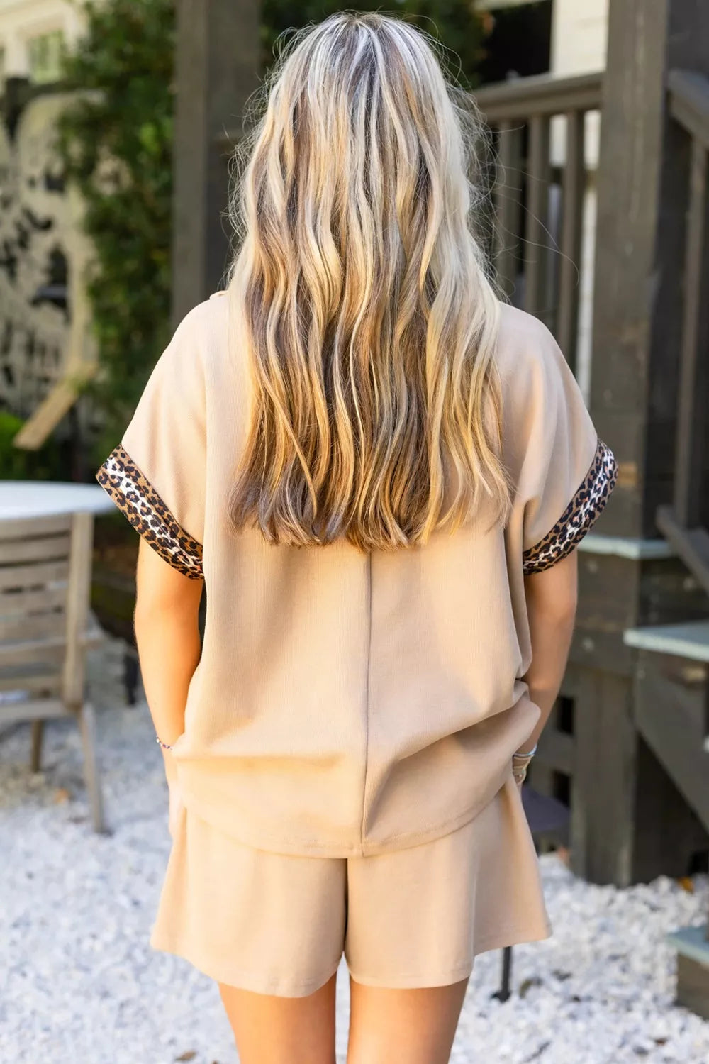 Leopard Print Two Piece Set